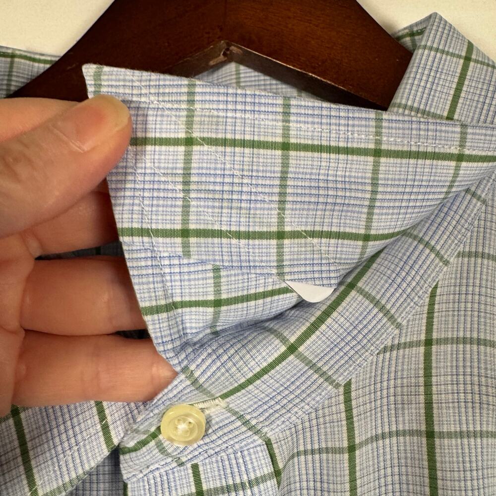 Brooks Brothers 346 Men’s 17 1/2-35 Button Up Plaid Non-Iron Cotton French Cuffs - Picture 5 of 8